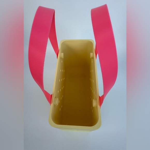 3D Printed small Miniature Bag purse yellow/pink - Picture 6 of 12